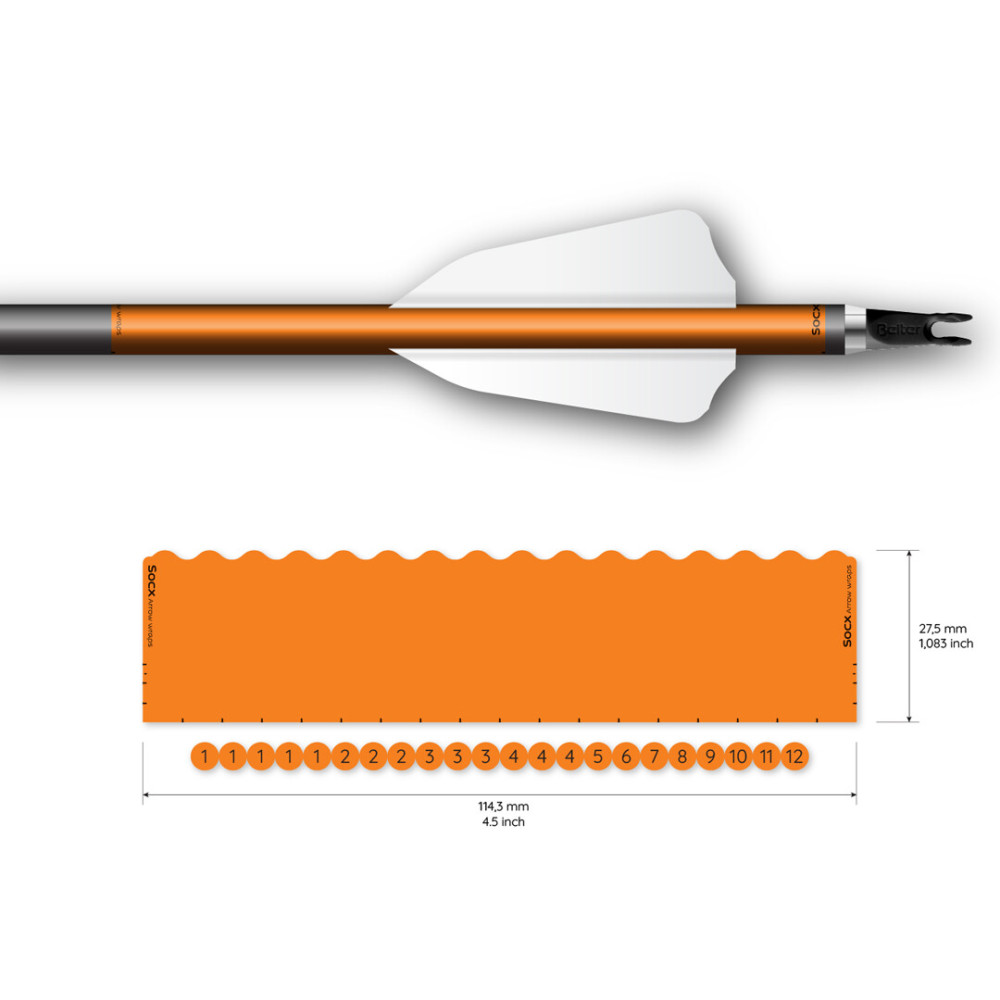 Socx 8.0mm Max Solid Fluor wraps
